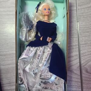 Dell Blue and Silver Doll with Accessories